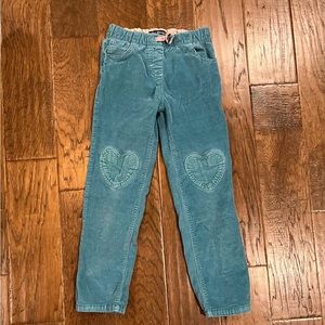 Cute & comfy corduroy pants w/ Heart Shaped pockets & draw string waist
